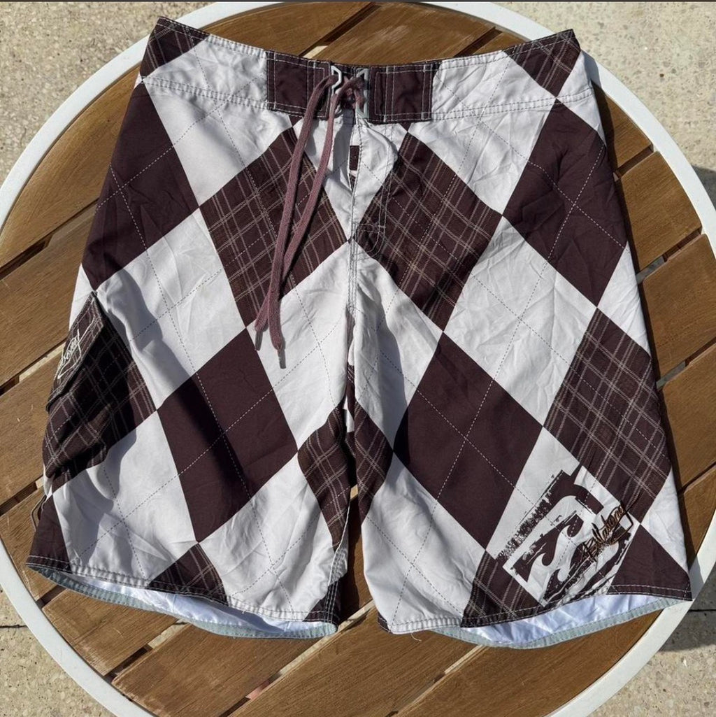 Vintage Checkered Boardies - Size 34