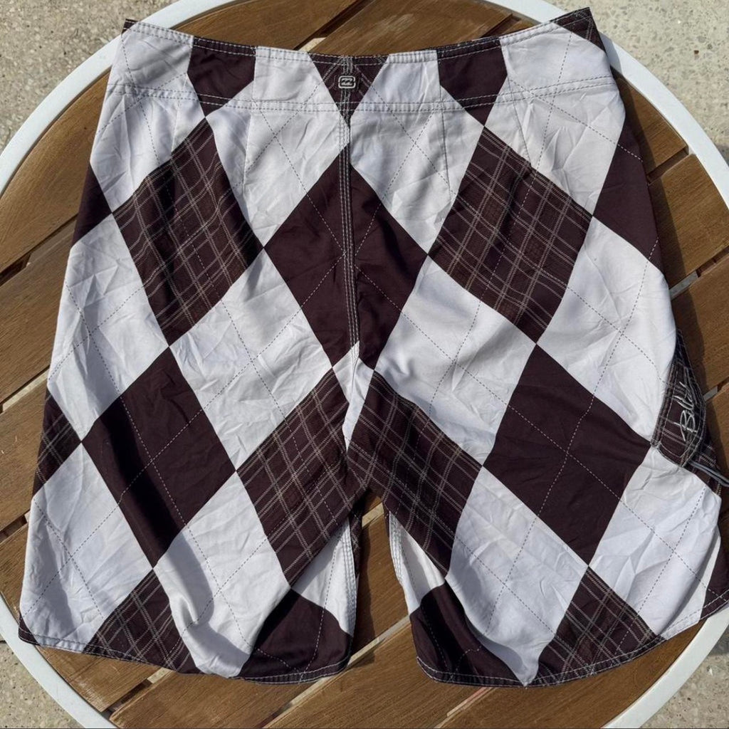 Vintage Checkered Boardies - Size 34