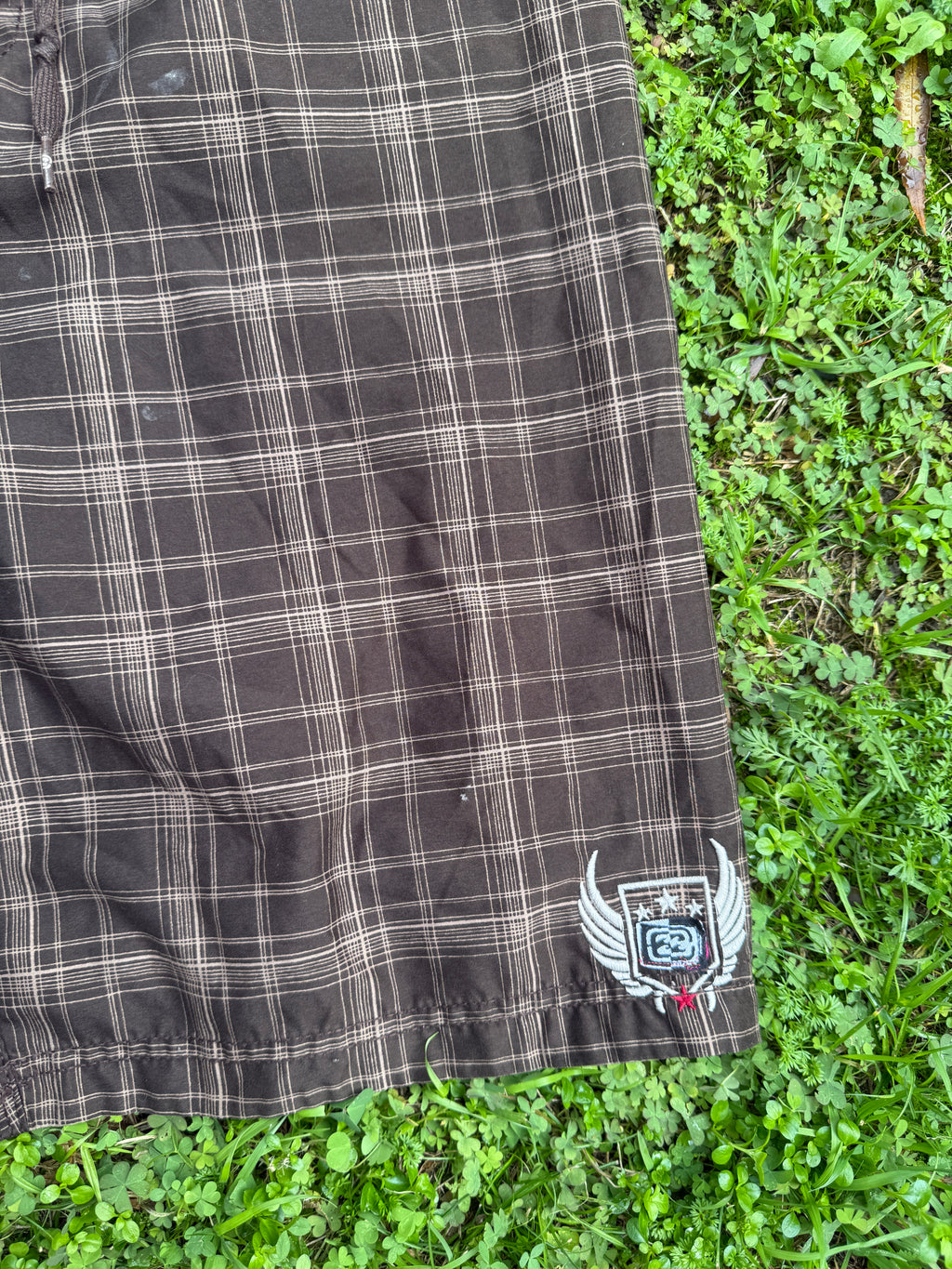 Brown Checkered Billabong SpellOut - 34