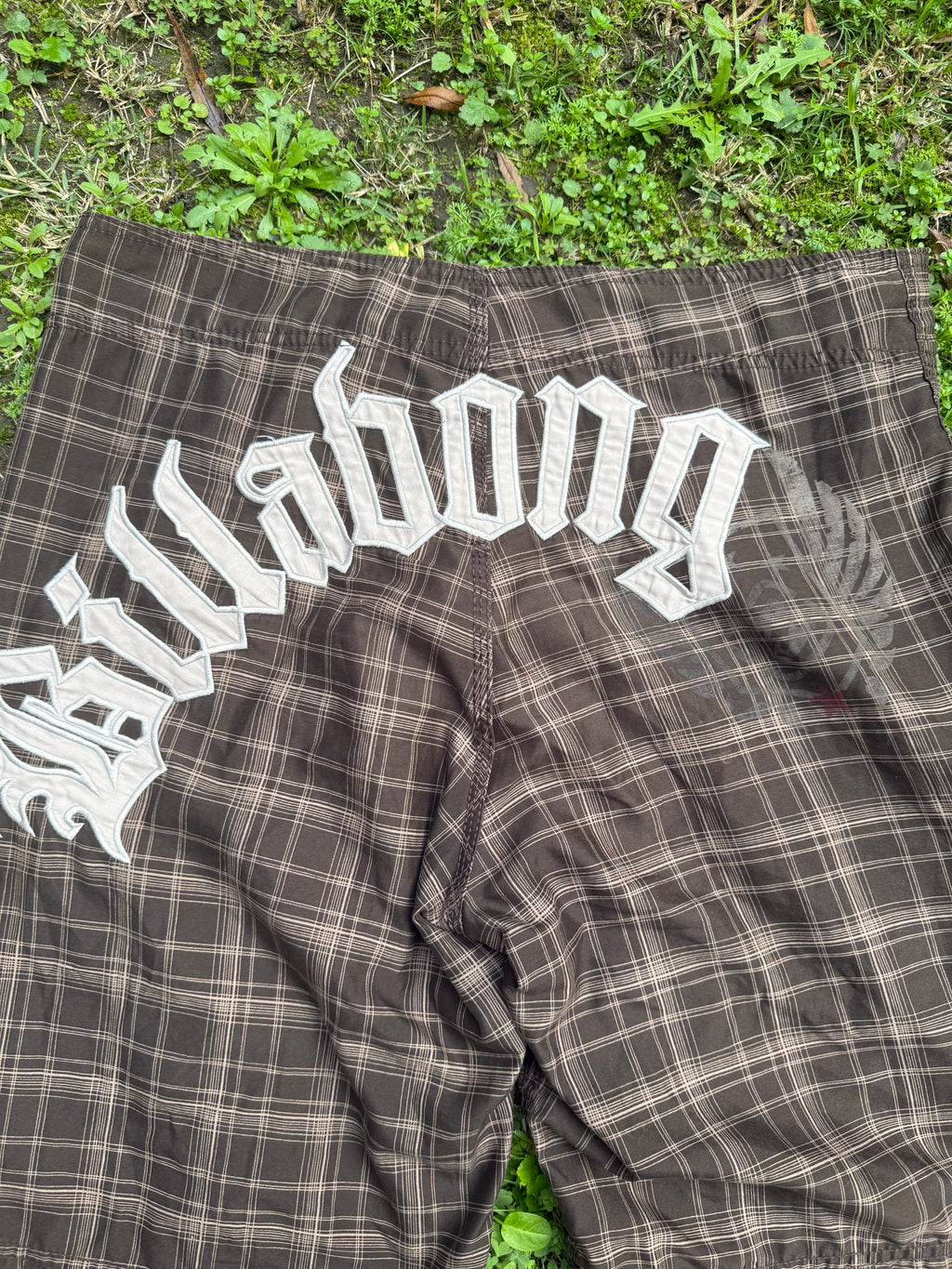 Brown Checkered Billabong SpellOut - 34