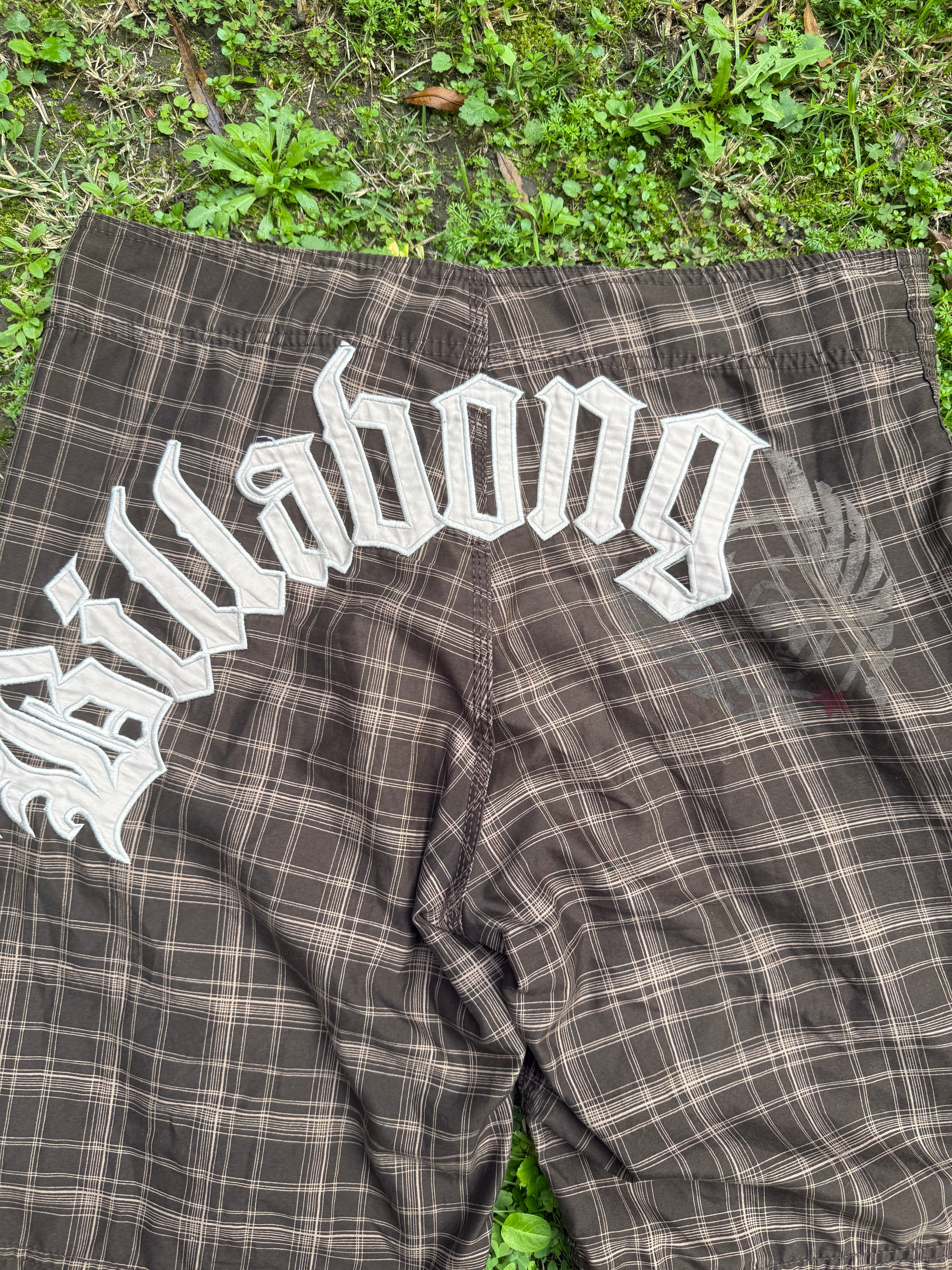 Brown Checkered Billabong SpellOut - 34