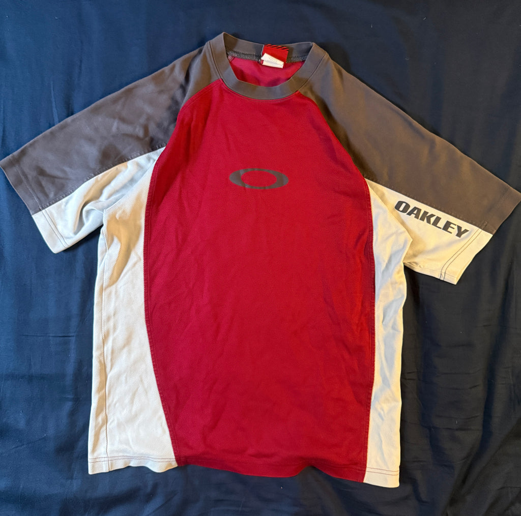 Vintage Oakley Three Tone T Shirt - M